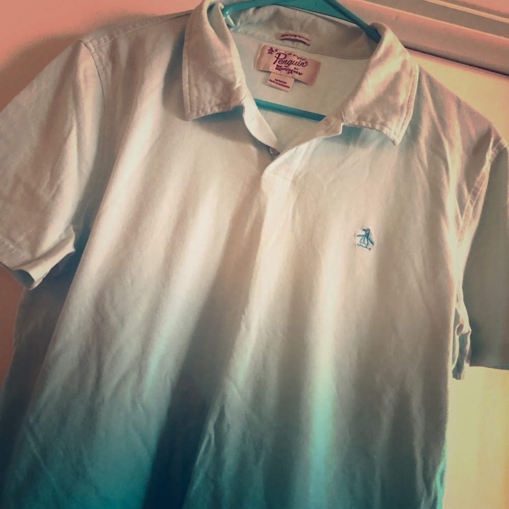 Penguin slim fit collared men’s top.